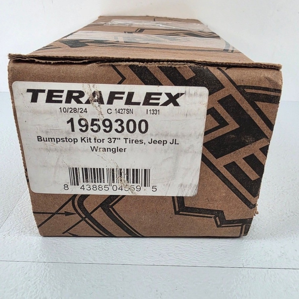 TeraFlex 1959300 Bumpstop Kit for 37 Inch Tires Jeep JL Wrangler Black Extension